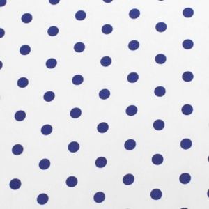 Atelier Edele Bedding Navy Polka Dots Crib Sheet Organic Cotton